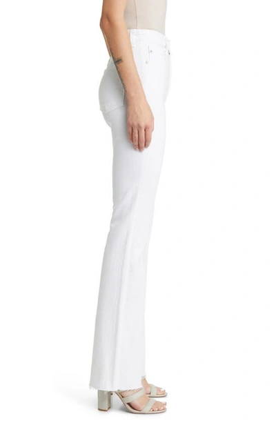 Shop Ag Alexxis Raw Hem High Waist Bootcut Jeans In Modern White