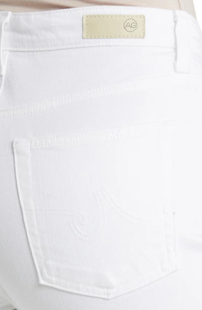 Shop Ag Alexxis Raw Hem High Waist Bootcut Jeans In Modern White