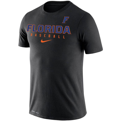 Shop Nike Black Florida Gators Baseball Legend Slim Fit Performance T-shirt