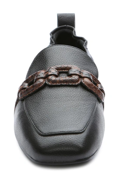 Shop Sanctuary Blast Loafer In Black Nappa Leather