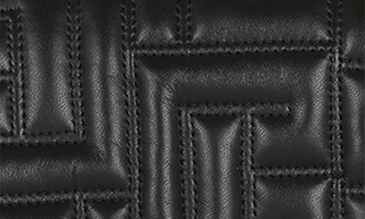 Shop Balmain Small 1945 Soft Monogram Quilted Lambskin Crossbody Bag In 0pa Black