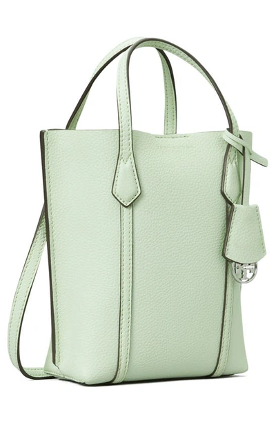 Shop Tory Burch Perry Mini N/s Crossbody Tote In Meadow Mist