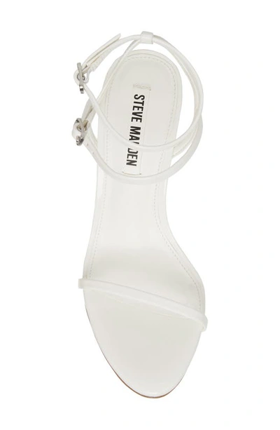 Shop Steve Madden Theresa Ankle Strap Sandal In White Patent