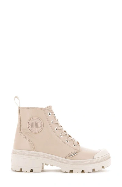 Shop Palladium Pallabase Leather Bootie In Tan Dust