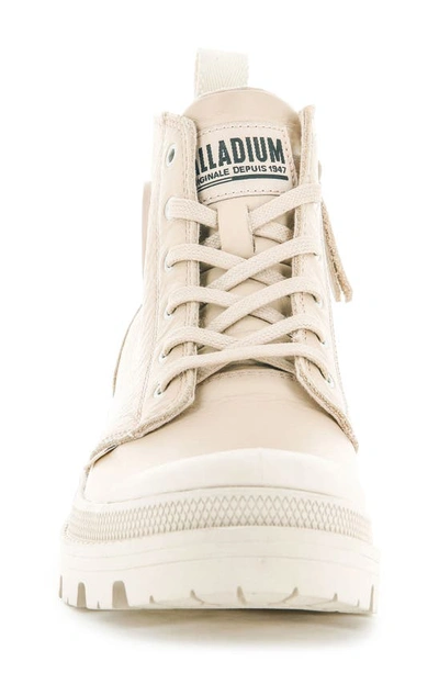 Palladium Pallabase Leather Bootie In Tan Dust