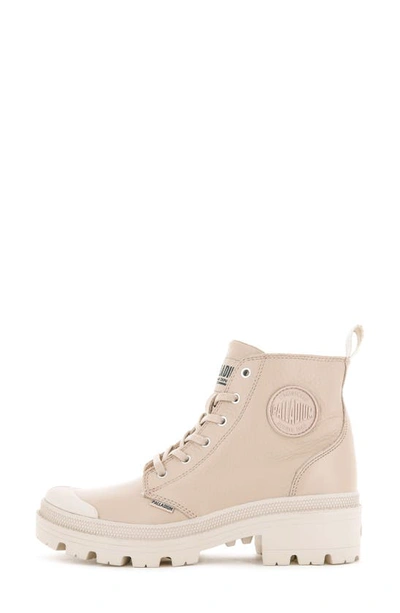Palladium Pallabase Leather Bootie In Tan Dust