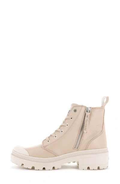 Palladium Pallabase Leather Bootie In Tan Dust