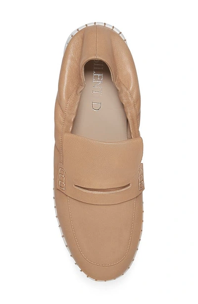 Silent D Bravo Platform Penny Loafer Sneaker In Tan Leather