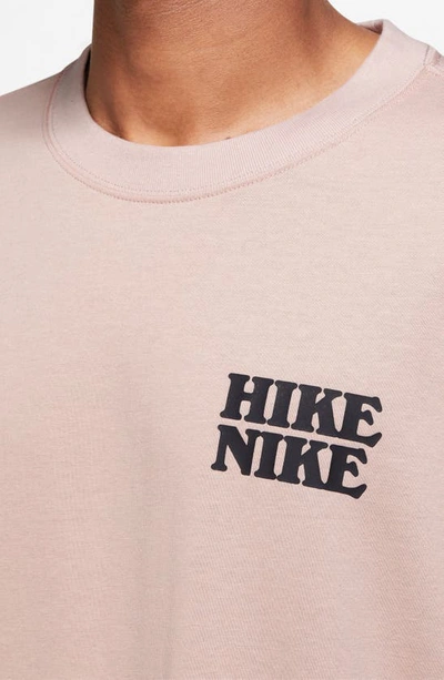 Shop Nike Hike Acg Graphic Tee In Pink Oxford