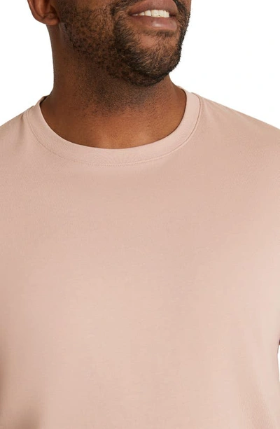 Shop Johnny Bigg Essential Crewneck T-shirt In Blush