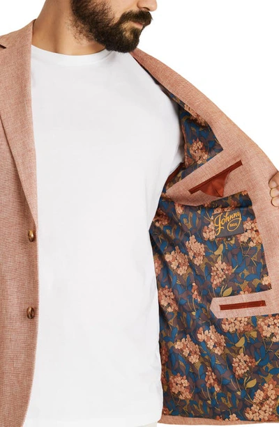 Shop Johnny Bigg Darnell Solid Linen & Cotton Sport Coat In Terracotta