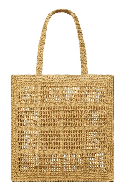 Shop Tory Burch Ella Hand-crocheted Tote In Natural