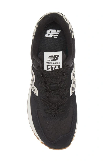 Shop New Balance 574 Sneaker In Black/ Moonbeam