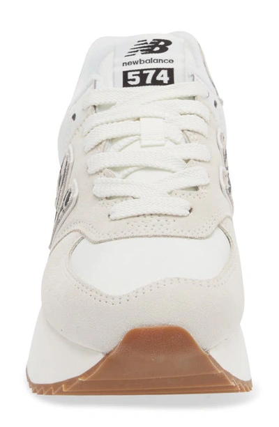 Shop New Balance 574 Sneaker In Sea Salt/ Moonbeam