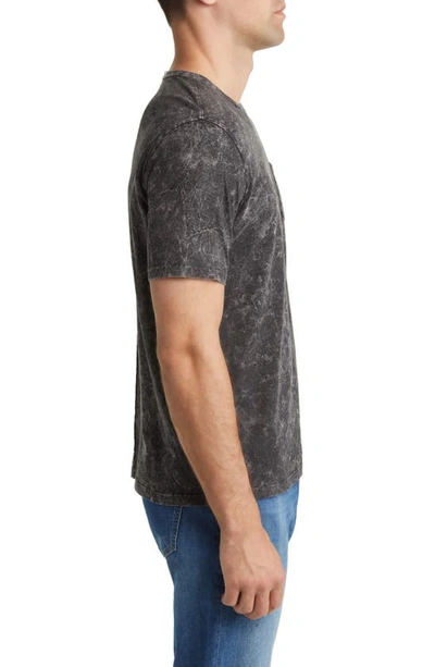 Stone Rose Acid Wash T-shirt In Black