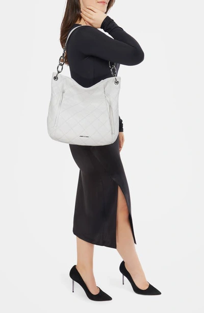 Shop Aimee Kestenberg Maven Quilted Leather Shoulder Bag In Cloud