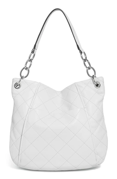 Shop Aimee Kestenberg Maven Quilted Leather Shoulder Bag In Cloud