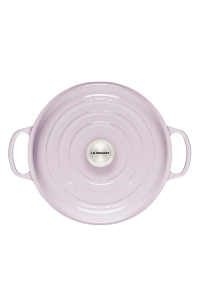 Shop Le Creuset Signature 5 Quart Enameled Cast Iron Braiser In Shallot