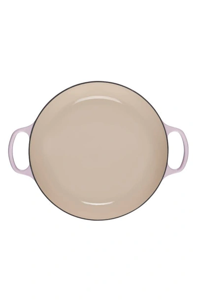 Shop Le Creuset Signature 3.5-quart Enameled Cast Iron Braiser In Shallot