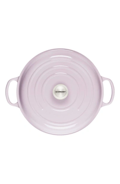 Shop Le Creuset Signature 3.5-quart Enameled Cast Iron Braiser In Shallot