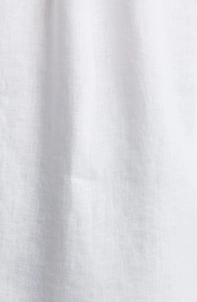 Vince Linen-blend Button-down Shirt In Animal Print