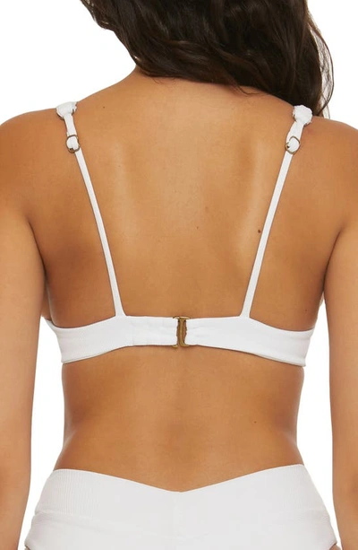 Shop Becca Fine Line Underwire Bikini Top In White