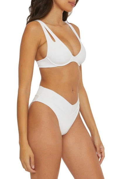 Shop Becca Fine Line Underwire Bikini Top In White