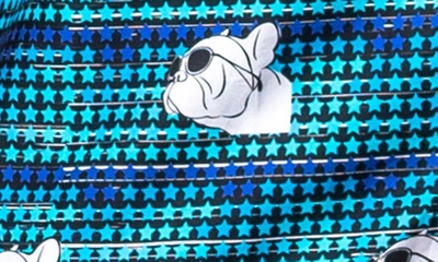 Maceoo Galileo Dog Dream Regular Fit Short Sleeve Button-up Shirt In Blue