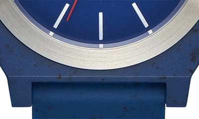 Shop Nixon Time Teller Opp Silicone Strap Watch, 39.5mm In Ocean Speckle