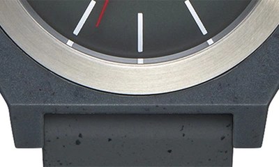 Nixon Time Teller Opp Silicone Strap Watch, 39.5mm In Asphalt Speckle