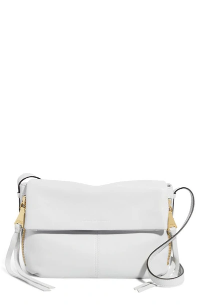 Shop Aimee Kestenberg Bali Leather Crossbody Bag In Cloud W Shiny Gold