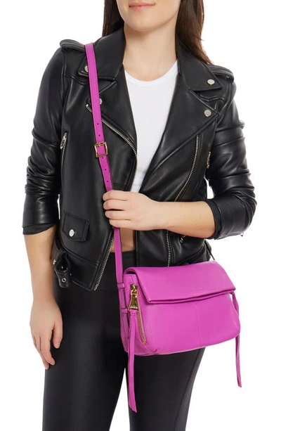 Shop Aimee Kestenberg Bali Leather Crossbody Bag In Fuchsia