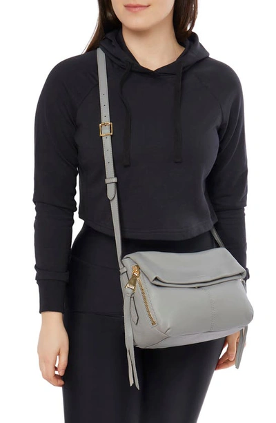 Shop Aimee Kestenberg Bali Leather Crossbody Bag In Cool Grey
