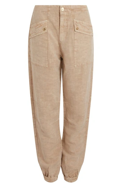Shop Allsaints Val Cargo Joggers In Sand Brown