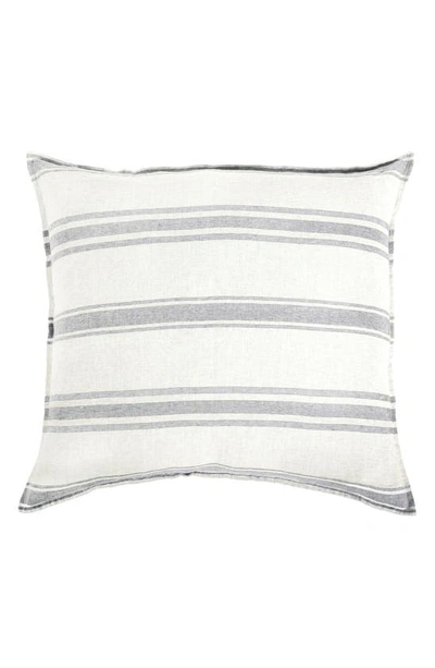 Shop Pom Pom At Home Jackson Stripe Linen Sham In Cream/grey