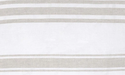 Shop Pom Pom At Home Jackson Stripe Linen Sham In White/natural