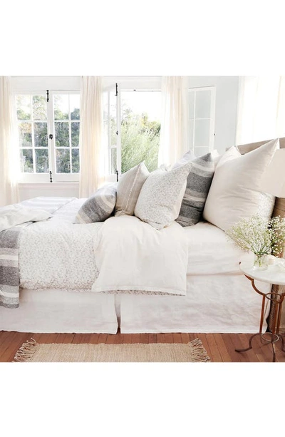 Pom Pom At Home Alpine Stripe Cotton Accent Pillow In Grey/ivory
