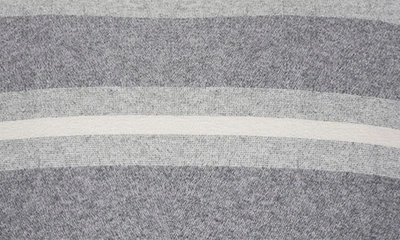 Pom Pom At Home Alpine Stripe Cotton Accent Pillow In Grey/ivory
