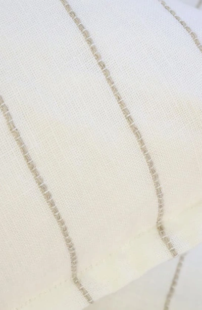 Shop Pom Pom At Home Blake Stripe Linen Sham In White/natural