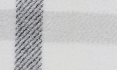 Pom Pom At Home Copenhagen Plaid Cotton Throw Blanket In White/grey