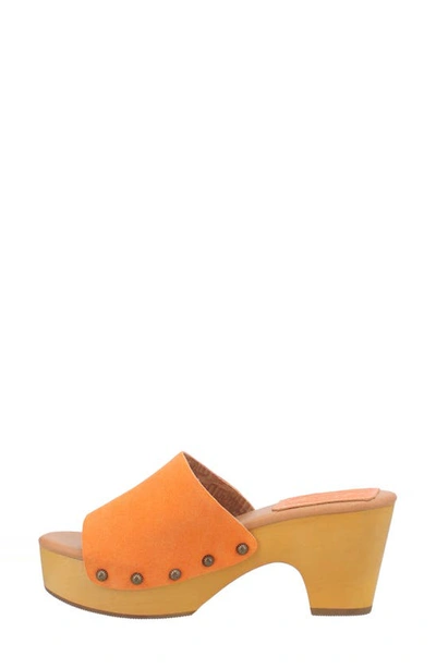 Shop Dingo Beechwood Platform Side Sandal In Orange