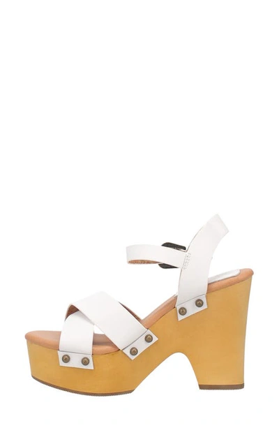 Shop Dingo Woodstock Platform Sandal In White