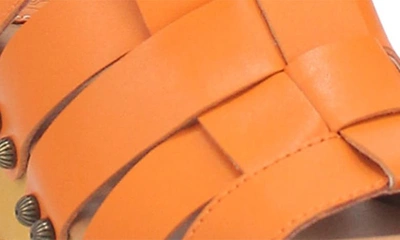 Shop Dingo Dagwood Platform Slide Sandal In Orange