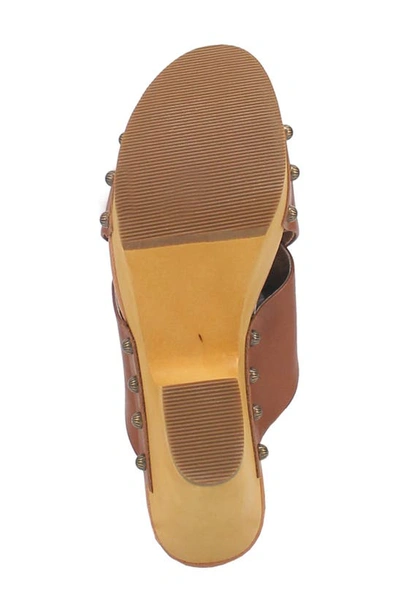 Dingo Driftwood Platform Wedge Sandal In Tan
