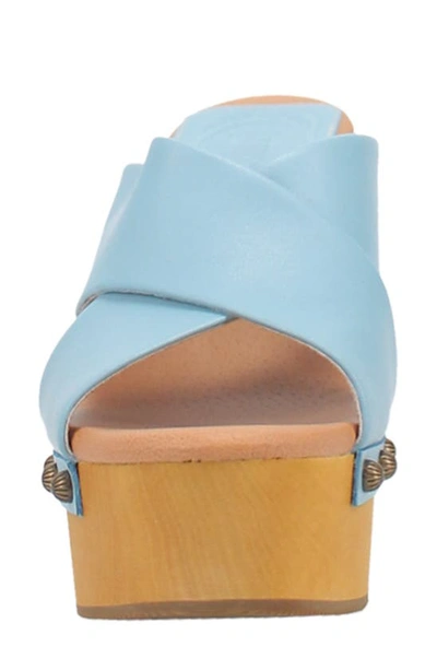 Shop Dingo Driftwood Platform Wedge Sandal In Blue