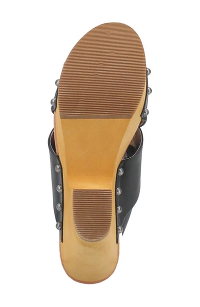 Dingo Driftwood Platform Wedge Sandal In Black