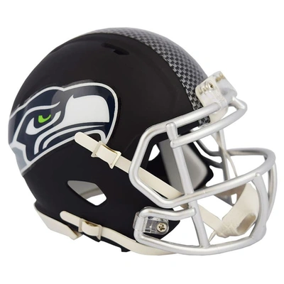 Shop Riddell Seattle Seahawks Black Matte Alternate Speed Mini Football Helmet