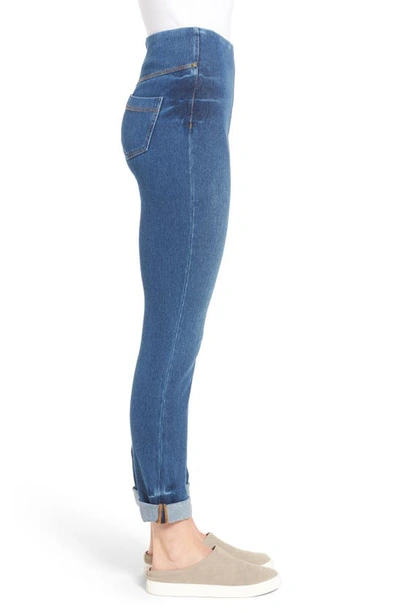 Lyssé Boyfriend Denim Legging In Mid Wash In Mid Wash