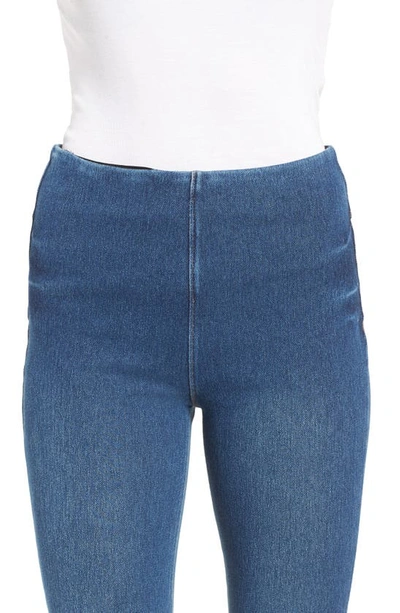 Lyssé Boyfriend Denim Legging In Mid Wash In Mid Wash