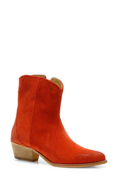 Shop Free People New Frontier Western Bootie In Coral Fusion